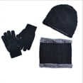 thumbnail image 2 of Esaierr 3PCS Toddler Kids Hat Winter Mittens Scarf Set for Girls Boys Warm Hat Scarf Earflap Cap Set for 3-10Y, 2 of 5