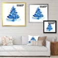 thumbnail image 4 of Designart Arbre de Noël Bleu d'Hiver I Art Mural Encadré Traditionnel, 4 of 4