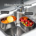 thumbnail image 2 of Primegos Stainless Steel Sink Drain Basket Rustproof Corrosion Resistant Efficient Filtering Kitchen Organizer Corner Sink Strainer, 2 of 8