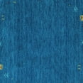 thumbnail image 1 of Ahgly Company Indoor Square Abstract Light Blue Contemporary Area Rugs, 7' Square, 1 of 4