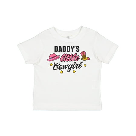 

Inktastic Daddys Little Cowgirl with Cowgirl Hat and Boots Girls Toddler T-Shirt