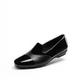 thumbnail image 2 of Women's Chunky Heel Loafers Slip-On Shoes Platform with Memory Foam Cushion, Round Toe & Chain Detail, 2 of 6