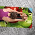 thumbnail image 5 of Fruit 72.8"x26.8" Gym Towel with Features and Storage Bag – Yoga, Pilates, Fitness, and More, 5 of 6