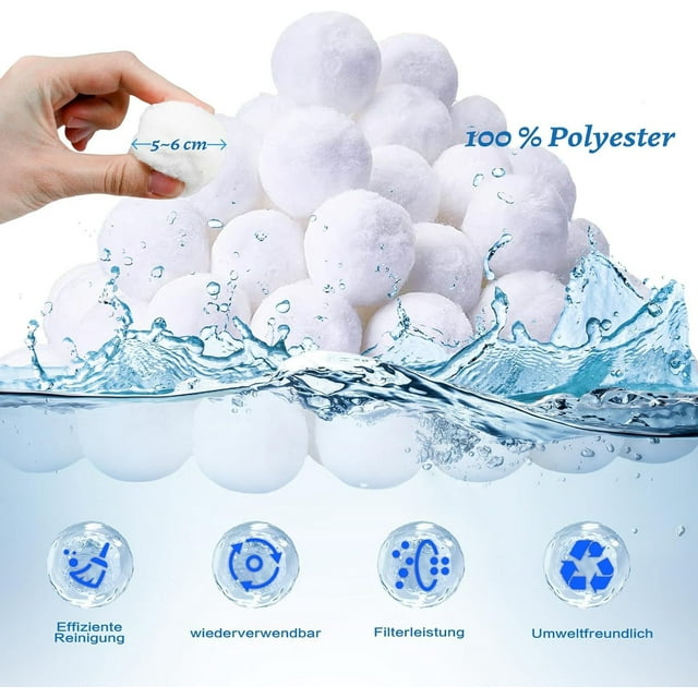 RKSTN Fiber Ball 500G Filter Sand Quartz Sand Filterballs Sand Filter Alternatively Pool Filter Kitchen Gadgets