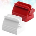 thumbnail image 2 of MasteelfCA 4Pcs Plastic Toothpaste Squeezer Extruder Hand Style Thicken Desktop Ornament Multi Function Facial Cleanser Extruder for Home Hotel (White, Red), 2 of 8