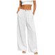thumbnail image 1 of Pantalones de Cintura Elástica de las Mujeres Color Sólido Casual Bolsillo Pantalones de Pierna Recta para el Uso Deportivo Diario, 1 of 9