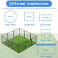 thumbnail image 4 of Outdoor Dog Playpen Dog Pen Indoor Pet Fence Puppy Foldable PlayPen 32" Height Heavy Duty for Puppies Dogs, Cats, or Small Animals Camping and Yard, 12 Panels, 4 of 9