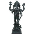 thumbnail image 3 of Ebros Large 21" H Bali Ganesha With Dhoti in War Armor On Pillar With Rat Statue, 3 of 8
