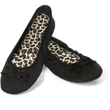 Dearfoams - Women's Matte Spandex Ballerina Slippers