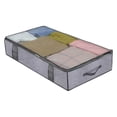 thumbnail image 1 of Underbed Storage Bags For Blankets And Clothes Non Woven Portable Closet Organizer Home Textile Storage, 1 of 7