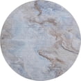 thumbnail image 2 of Addison Rugs Mayfield Premium Machine Washable Transitional Abstract Blue Round Rug, 8' x 8', 2 of 6