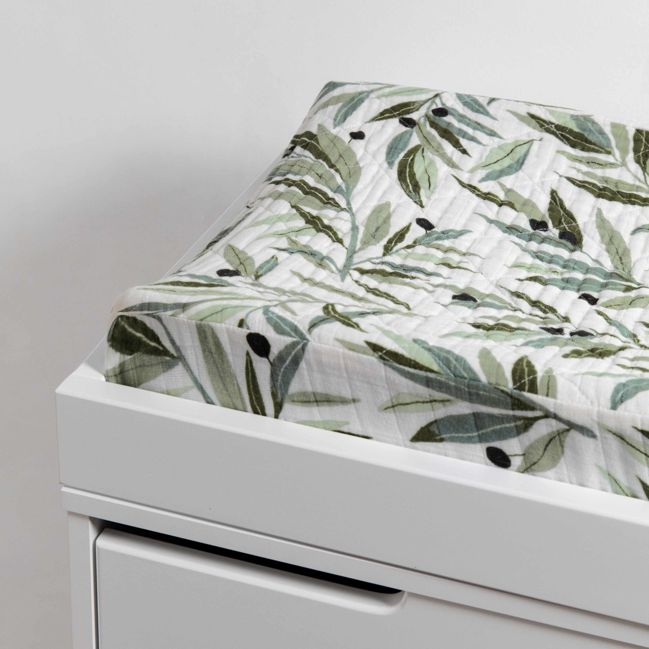 Babyletto Quilted Changing Pad Cover in GOTS Certified Organic Muslin Cotton