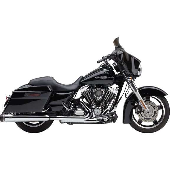 Cobra 4.5" Gen-2 Neighbor Haters Chrome Slip-On Mufflers for '95-16 FL (6290)