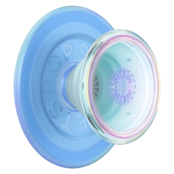PopSockets Phone Grip for MagSafe, Magnetic Holder, Phone Stand, Blue - Opalescent Blue