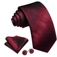 thumbnail image 2 of Set de Corbata Barry.Wang de Seda a Rayas 150 cm con Gemelos, 2 of 7