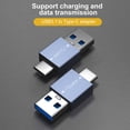 thumbnail image 4 of Conector Del Cargador Convertidor de carga de 10 Gbps 2 en 1 USB3.1 a tipo C para computadora portátil / tableta / teléfono móvil, 4 of 9