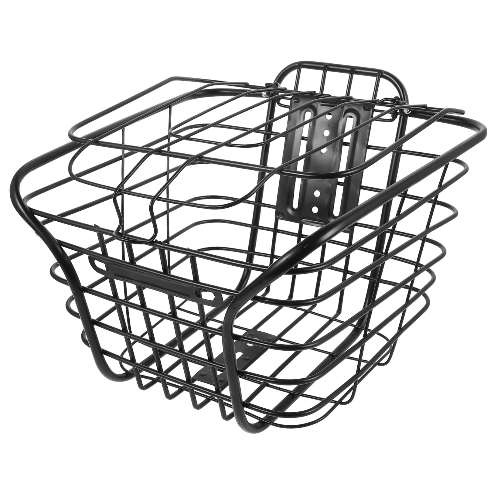 Hemoton Folding Bike Frame Basket, Balance Bike Tricycle Basket, Pet Carrying Carrier, Bike Cargo Rack for Camping, Bike Handlebar Front Basket
