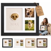 Dog Nose Print Kit, 2026 New Pet Nose Print Impression Kit, Pet-Friendly Air-Dry Clay Captures a Unique Nose Impression with Two Photos in a Keepsake Frame No Oven or Kiln Needed