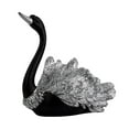 thumbnail image 1 of Estatua de cisne negro, escultura animal, elegante colección de artesanía de resina, adorno de cisne Estilo B, 1 of 9