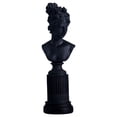 thumbnail image 2 of AMLESO Statue de Buste pour Femme Sculpture Élégante en Résine Noire, 2 of 7