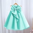 thumbnail image 2 of snilers Girl Dresses Wedding Puffy Tulle Dress Ruffle Sleeve Birthday Party Princess Ball Gown Sundresses Summer Vacation Midi Dress Size 4-10 Years, 2 of 3