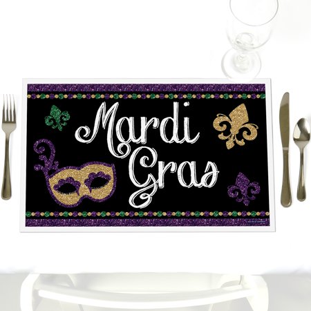 Mardi Gras Party Table Decorations Masquerade Party Placemats