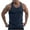 Navy, variant on UVEASISHA Men's Ribbed Knit Tank Tops Big and Tall Sleeveless Casual Breathable T-Shirts Gym Athletic Workout Muscle Tanks Black L