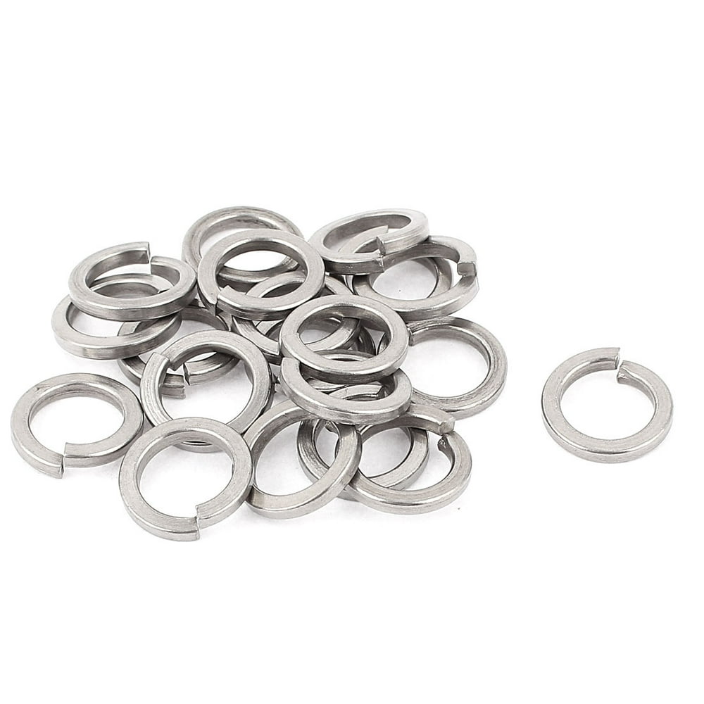 Uxcell 304 Stainless Steel M14 Spring Washer Split Lock Washers Silver