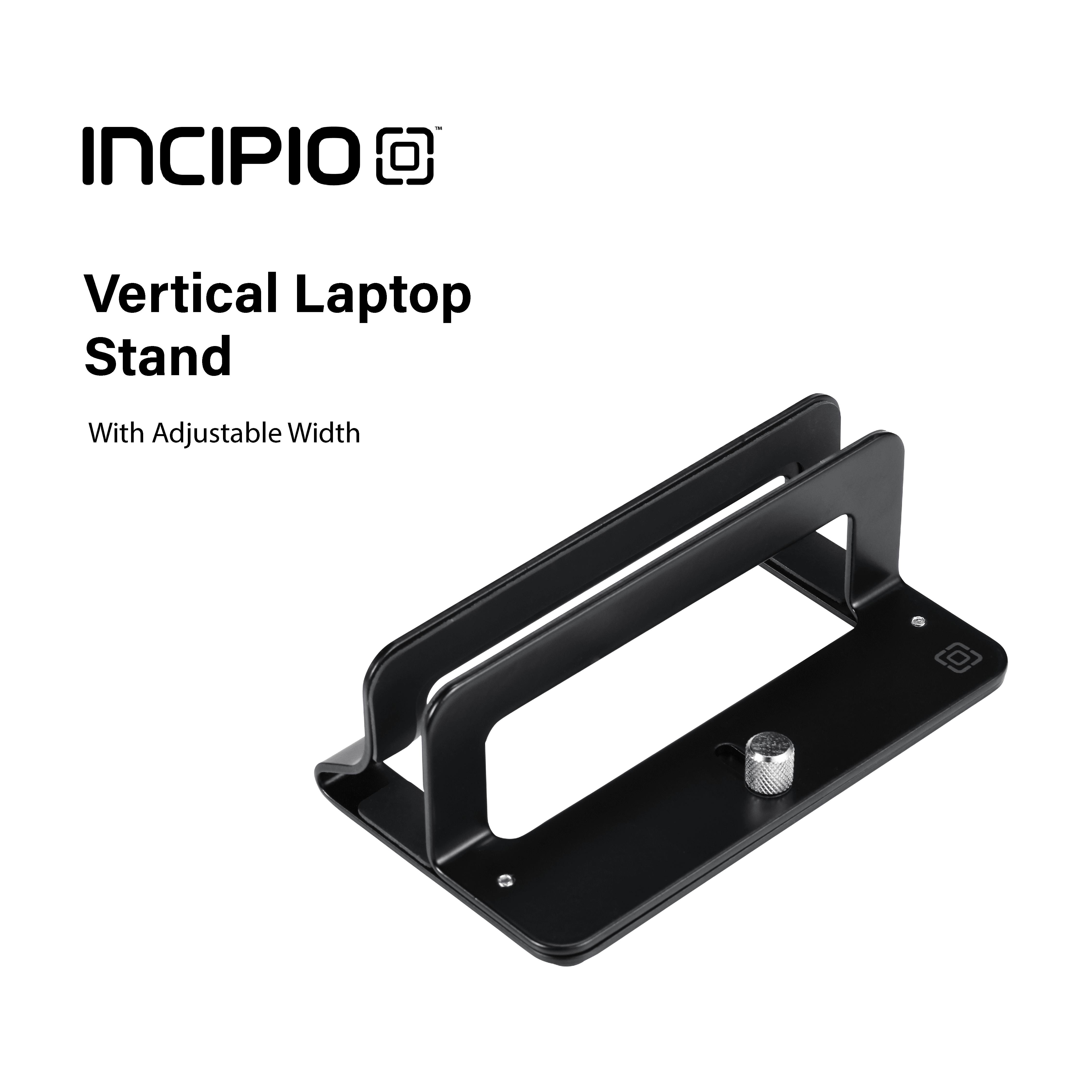 Incipio Vertical Laptop Stand with Adjustable Width, Non-slip Base and Anti-scratch Protection for Laptops, Tablets & MacBook