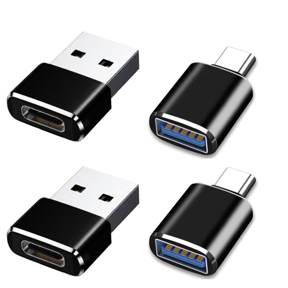 Lot De 4 Adaptateurs USB-C 3.1 - Femelle Vers Femelle Et Mâle Vers Mâle, Support 10 Gbps Et Charge Rapide - Compatible MacBook, Galaxy, Tablettes - 9