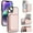 Rose gold, variant on Case For iPhone 17 Pro RFID Blocking Protective Purse Case With Magsafe Kickstand 2 In 1 Detachabl Flip Horizontal multi-slot card holder Shockproof Protective Leather Cover,Rose gold