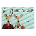 thumbnail image 4 of Reindeer Couple Personalized Doormat, 4 of 6