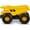 Yellow, variant on TIFOR Toy Dump Truck,Bulldozer, TIFOR Dump Truck Toy Construction Vehicle – 7" Plastic Action Vehicle with Articulated Buckets for Indoor & Outdoor Play. Ages 3+