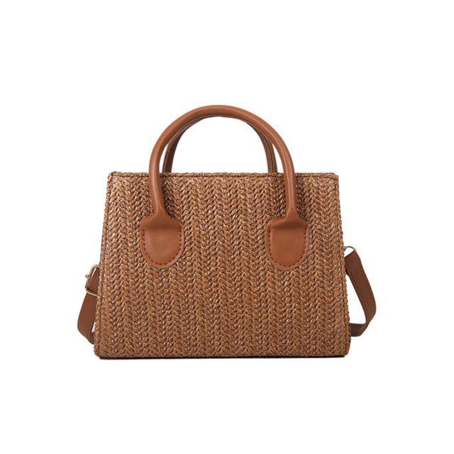 Bolsa bandolera de paja para la playa bandolera de cuero tejido a mano para mujer Ndcxsfigh Para Estrenar