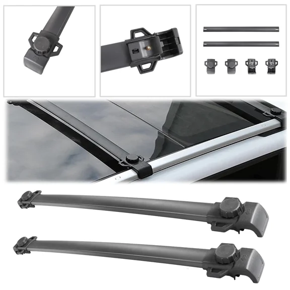 MOSTPLUS Pair Luggage Roof Rack Cross Bar for 2007-2017 Jeep Pat w/ OEM Roof Rails