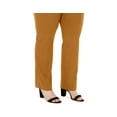 thumbnail image 3 of JM Collection Plus Size Slim Leg Pants Espresso Roast 22W, 3 of 3