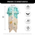 thumbnail image 6 of SCRAWLGOD Beach Turtle Starfish Print Kimono Swimsuit Coverup Loose Breathable Swimsuit Cover Up Lightweight Bathing Suit Cover Up for Women, 6 of 6
