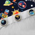 thumbnail image 4 of Feelyou Rocket Planet Curtains Pack of 2 (42x84 Each), Mystic Outer Space Curtains Blackout, Teens Kids Boys Girls Bedroom Curtains, Blackout Curtains Bedroom Decor, 4 of 6