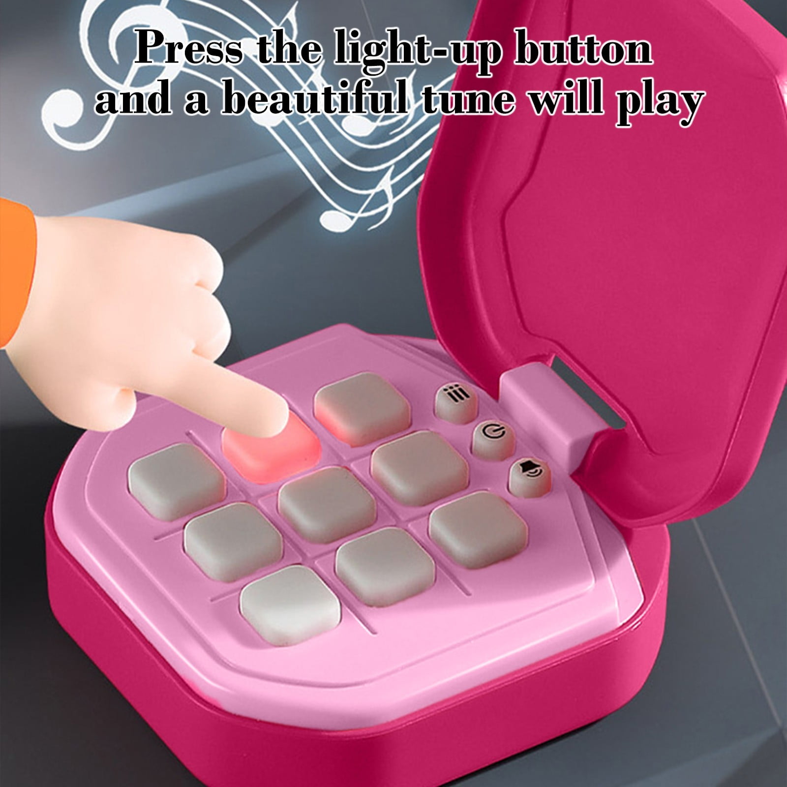 Pink Durable Plastic Tic Tac Toe Set With Electronic Features For