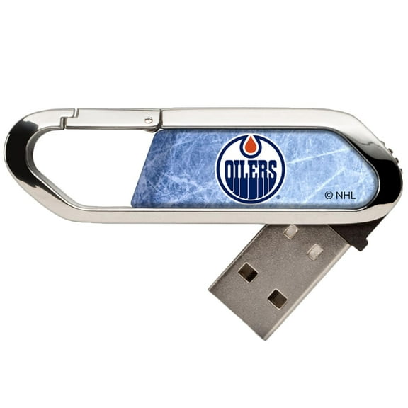 Edmonton Oilers Ice Flood Clip 64GB USB Flash Drive