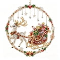 thumbnail image 6 of Christmas Sparkling Diamond Art Hanging Suncatcher Decoration, Crystal Clear Rhinestone Fairy Tale 3D Wall Hanging Sign for Front Door Window Indoor Outdoor Home Holiday Decor Ideal Xmas Gift, 6 of 6