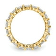 thumbnail image 2 of 14k Polished Size 7 Shared Prong 3 carat Diamond Complete Eternity Band, 2 of 6