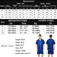 thumbnail image 5 of Aisomnus Men's Silk Pajama Set | Silky Satin | Short Sleeve Top and Shorts | Button nightwear Set-L, 5 of 9
