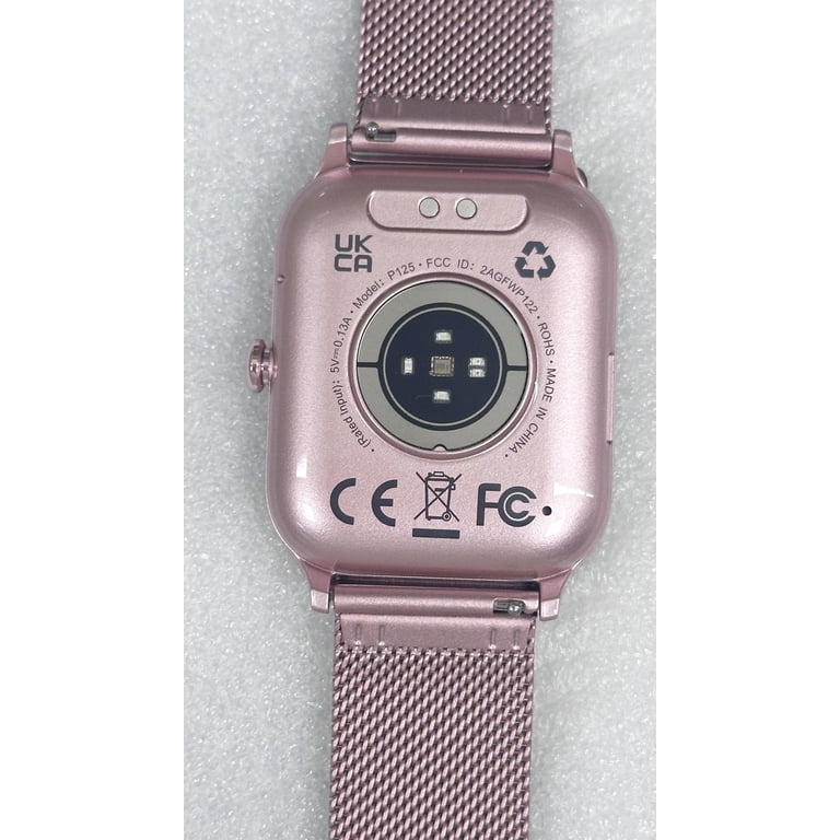 Men Women Rose Gold Pink 1.85\'\' Smartwatch with AI Voice Control Fitness Tracker Amazon.com: Gydom Smart Watch for Men/Women, 1.85 main image 3