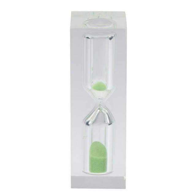 Huevo de cristal acrílico de 3 minutos para niños - Regalo de Navidad Verde