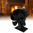 thumbnail image 4 of Ventilador de Chimenea ANGGREK Ventilador de Estufa Térmico Negro 6 Aspas Ahorro de Energía, 4 of 8