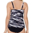 thumbnail image 3 of Swim Solutions COASTAL PLATES BLACK Triple Tiered One-Piece Swimsuit, US 16, 3 of 3
