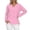 Pink, variant on Classic Casual Solid Color T Shirt Soft Everyday Basic Tee Comfortable Relaxed Fit Top