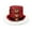 Red, variant on Women's Christmas Party Festive Style Bottom Lined Casual Bucket Hats Black One Size