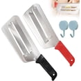 thumbnail image 1 of Stainless Steel Dual Blade Shredder Knife, Julienne Cutter for Vegetables and Lettuce, Easy Clean, 1 of 7
